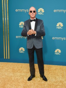 Michael Keaton on the 2022 Emmy Awards red carpet.