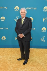 Henry Winkler on the 2022 Emmy Awards red carpet.