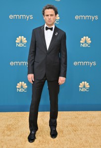 Luke Kirby in Amani on the 2022 Emmy Awards red carpet.