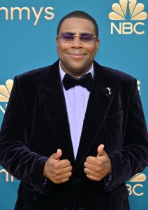 Kenan Thompson on the 2022 Emmy Awards red carpet.