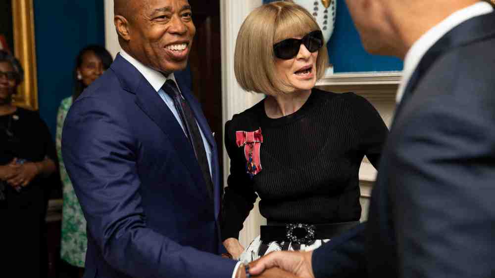 Mayor Eric Adams and Anna Wintour.