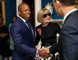 Mayor Eric Adams and Anna Wintour.