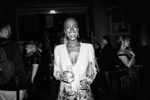Madisin Rian at the Armani Beauty dinner event during Venice Film Festival.