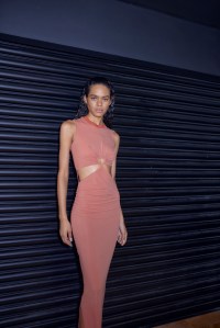 Backstage at Nensi Dojaka RTW Spring 2023 on September 2022 in London