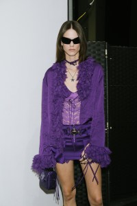 Backstage at Versace RTW Spring 2023
