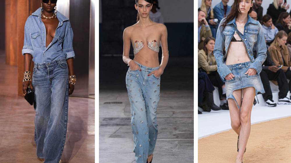 Denim was a common thread in Spring/Summer 2023 European collections.