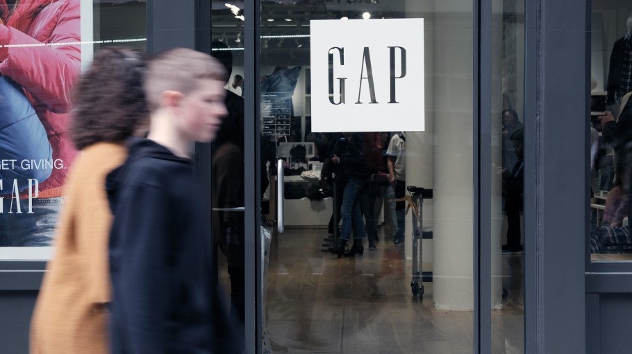 A Gap store stands in Manhattan on  in New York City.