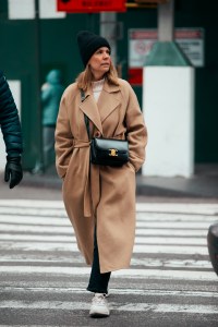 On the street in New York City.