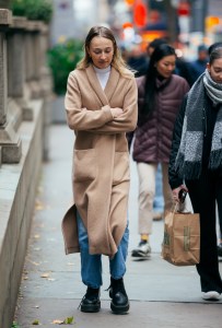 On the street in New York City.