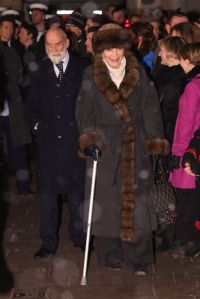 LONDON, ENGLAND - DECEMBER 15: Prince Michael of Kent and Princess Michael of Kent attend the 'Together at Christmas' Carol Service at Westminster Abbey on December 15, 2022 in London, England. (Photo by Chris Jackson/Getty Images)
