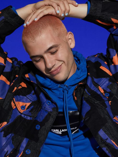 The Karl Lagerfeld brand is putting its stamp on denim.