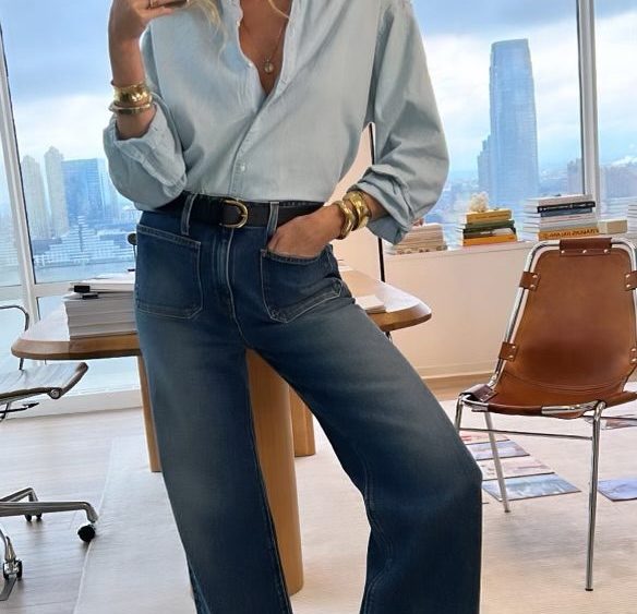 Olympia Gayot, J. Crew's head of women's design, in vintage J. Crew