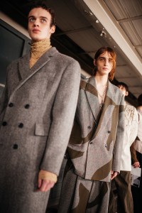 Backstage at Dries Van Noten Men's Fall 2023