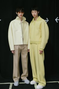 Backstage at Zegna Men's Fall 2023