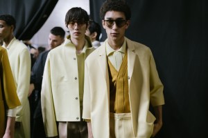 Backstage at Zegna Men's Fall 2023