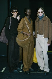 Backstage at Zegna Men's Fall 2023