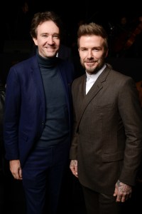 Antoine Arnault and David Beckham