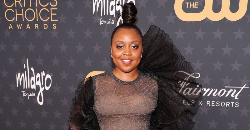 Quinta Brunson at the 2023 Critics Choice Awards on Jan. 15 in Los Angeles.