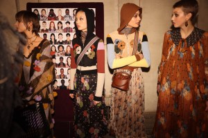 Backstage at Etro RTW Fall 2023