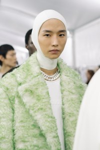 Backstage at Jil Sander RTW Fall 2023