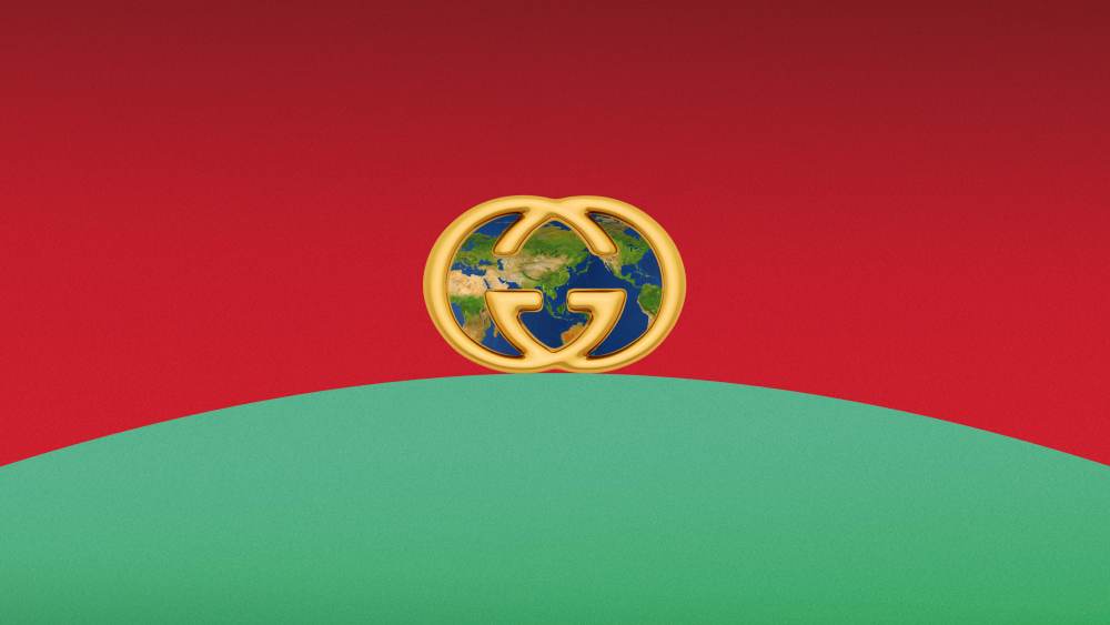 The visual promoting the “Gucci Cosmos” exhibition opening in Shanghai in April.