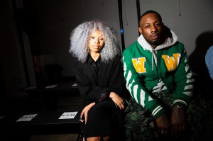 The scene at Front Row at Heron Preston RTW Fall 2023