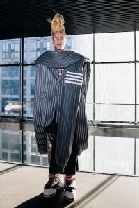 Backstage at Thom Browne RTW Fall 2023