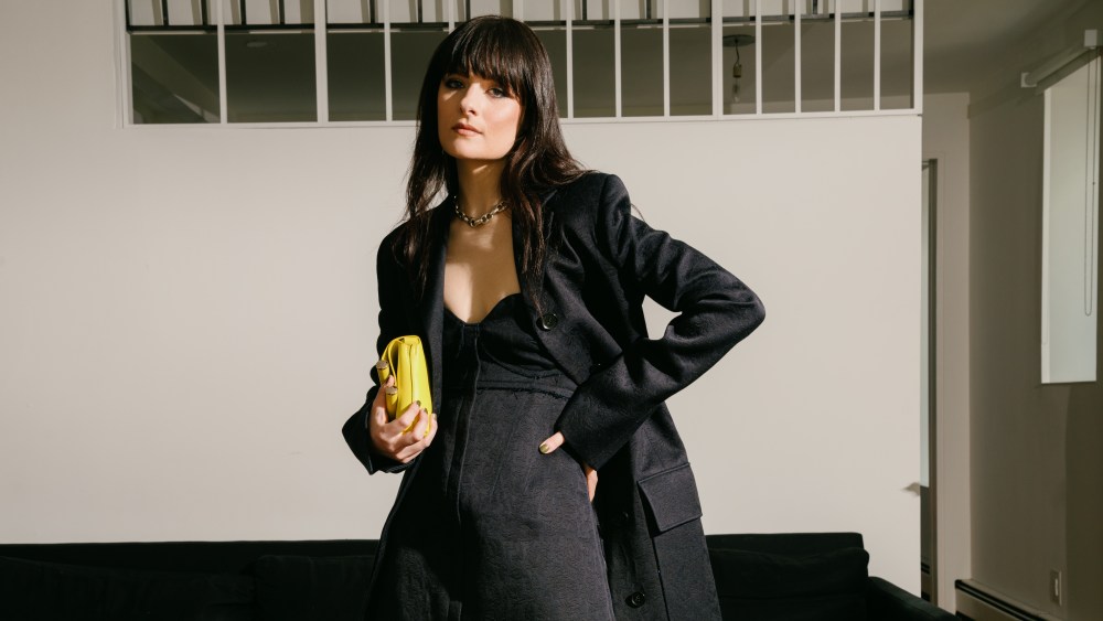 Louisa Jacobson gets ready for Proenza Schouler