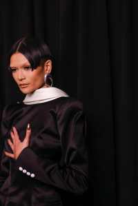 Backstage at LaQuan Smith RTW Fall 2023