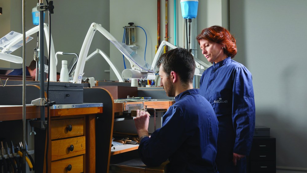 Inside the Buccellati atelier in Milan.
