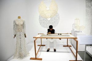 From the atelier separate room where the craftspeople are showing their craft.