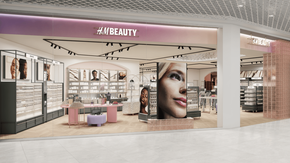 A rendering of H&M Beauty in Oslo