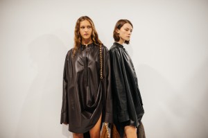Backstage at Loewe RTW Fall 2023
