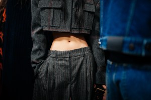 Backstage at Stella McCartney RTW Fall 2023