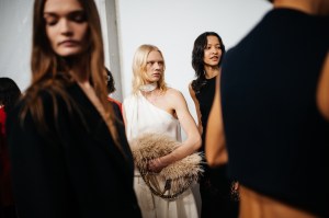 Backstage at Stella McCartney RTW Fall 2023