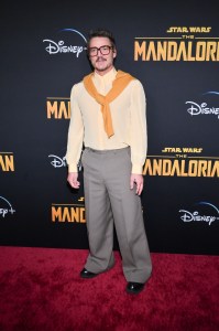 Pedro Pascal at the launch event for season 3 of "The Mandalorian" held at El Capitan Theatre on February 28, 2023 in Los Angeles, California.