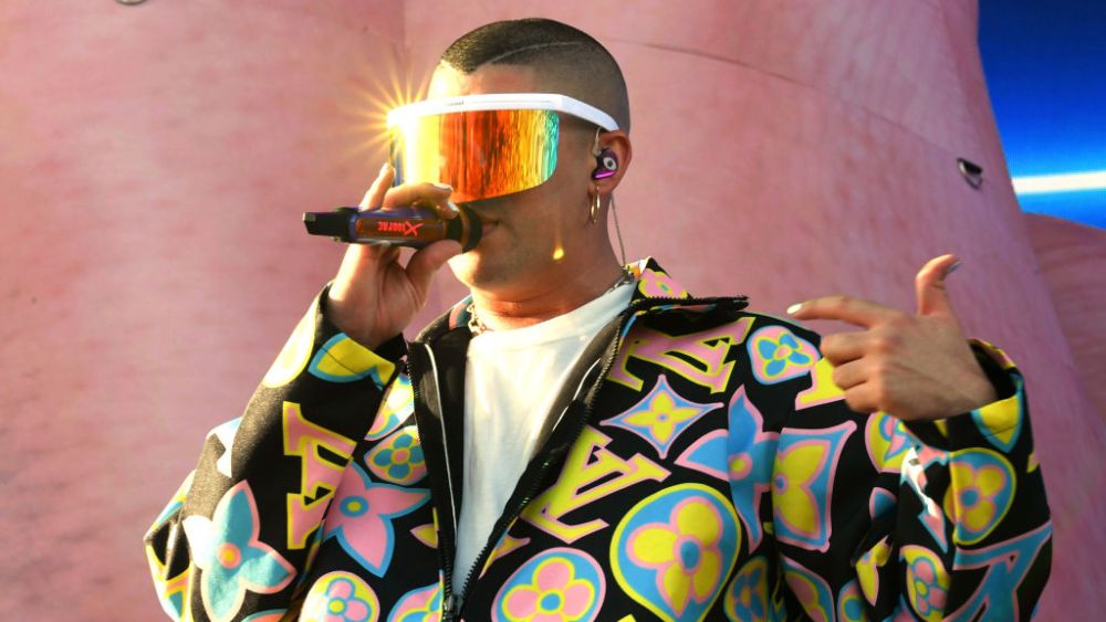 Bad Bunny performs at Coachella 2019.