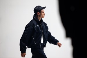 A look from the Mugler H&M collection, shown at the Global Launch Event