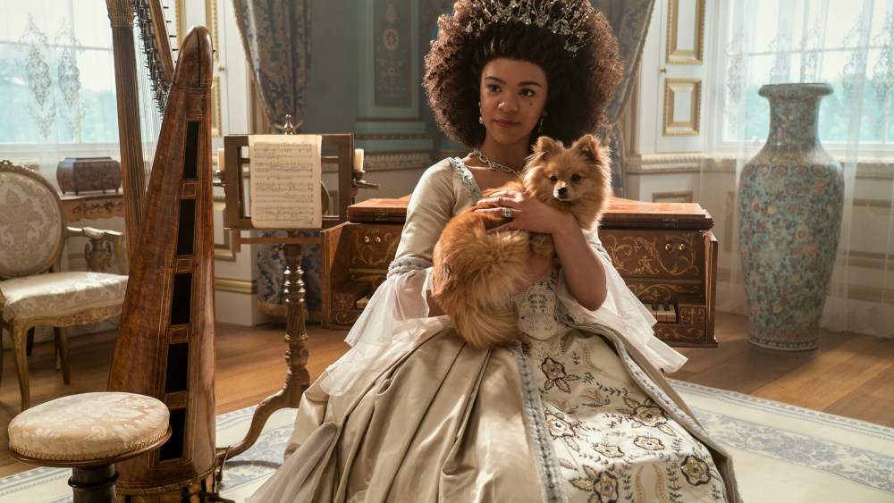 Queen Charlotte: A Bridgerton Story. India Amarteifio as Young Queen Charlotte in episode 105 of Queen Charlotte: A Bridgerton Story. Cr. Liam Daniel/Netflix © 2023