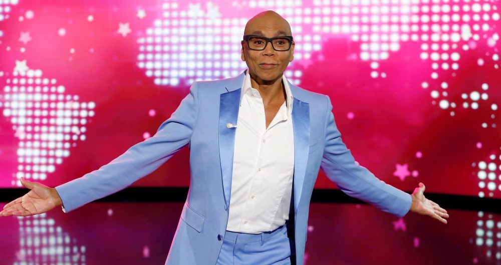 RuPaul on "Jimmy Kimmel Live!" in 2021.