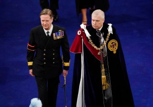 LONDON, ENGLAND - MAY 06: The Duke of Yorkat the coronation of King Charles III and Queen Camilla at Westminster Abbey, on May 6, 2023 in London, England. The Coronation of Charles III and his wife, Camilla, as King and Queen of the United Kingdom of Great Britain and Northern Ireland, and the other Commonwealth realms takes place at Westminster Abbey today. Charles acceded to the throne on 8 September 2022, upon the death of his mother, Elizabeth II. (Photo by Andrew Matthews - WPA Pool/Getty Images)