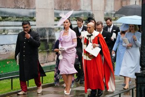 Katy Perry leaving King Charles III Coronation Service on May 6 in London.