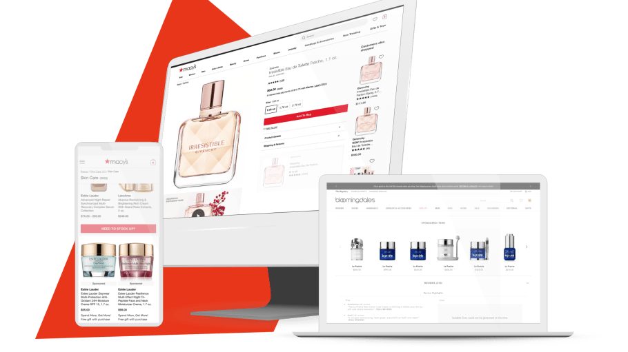 Sponsored product listings powered by Macy's Media Network (MMN).