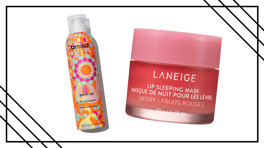 dry shampoo; lip mask