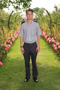 EGHAM, ENGLAND - JUNE 18: Conrad Khan arrives with a wheely chauffeur to the Cartier Queen's Cup Polo 2023 on June 18, 2023 in Egham, England. (Photo by Dave Benett/Getty Images for Wheely)