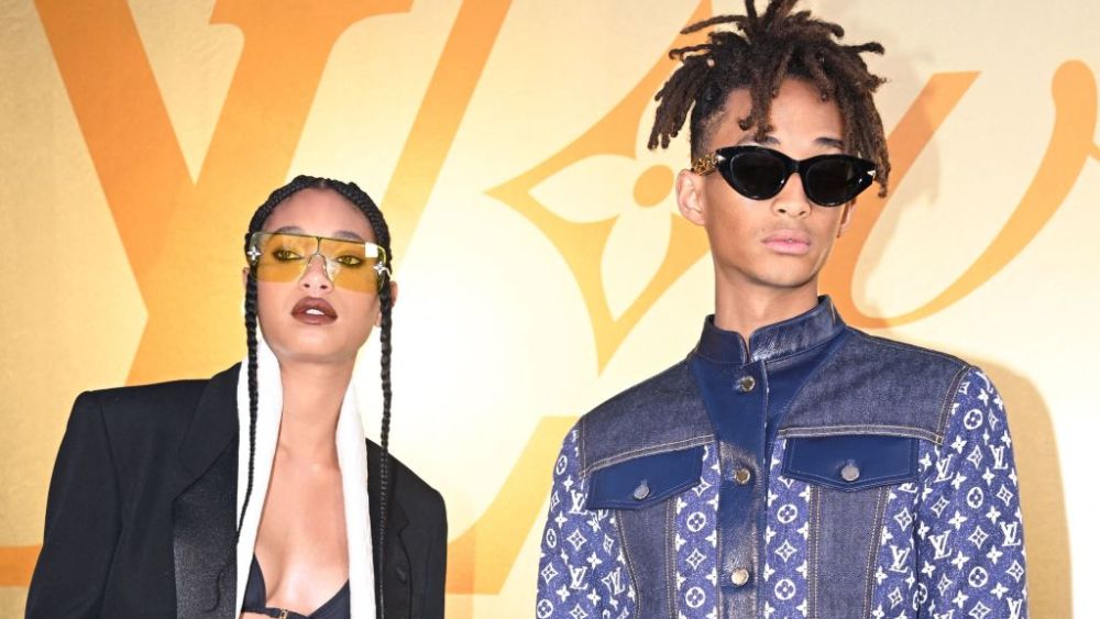 Jaden and Willow Smith at Louis Vuitton's spring 2024 menswear show in Paris on June 20.