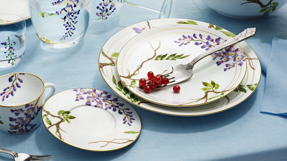 Tiffany Wisteria tabletop collection.