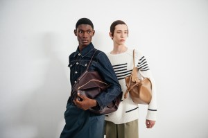 Backstage at Loewe Men's Spring 2024