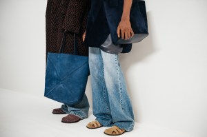Backstage at Loewe Men's Spring 2024