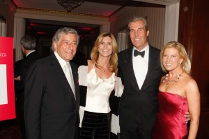 Tony Bennett, Susan Benedetto, Terry Lundgren and Tina Lundgren attend the third annual Carnegie Hall Medal of Excellence Awards at the Waldorf Astoria in New York City